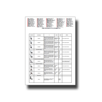 Таблица аналогов от производителя IRON MASTER