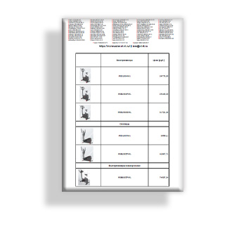 Прайс-лист из каталога IRON MASTER